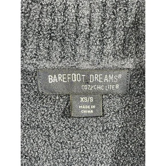 Barefoot Dreams Cardigan Cozy Chic Lite Blue Size XS/S Small Textured Shawl Neck